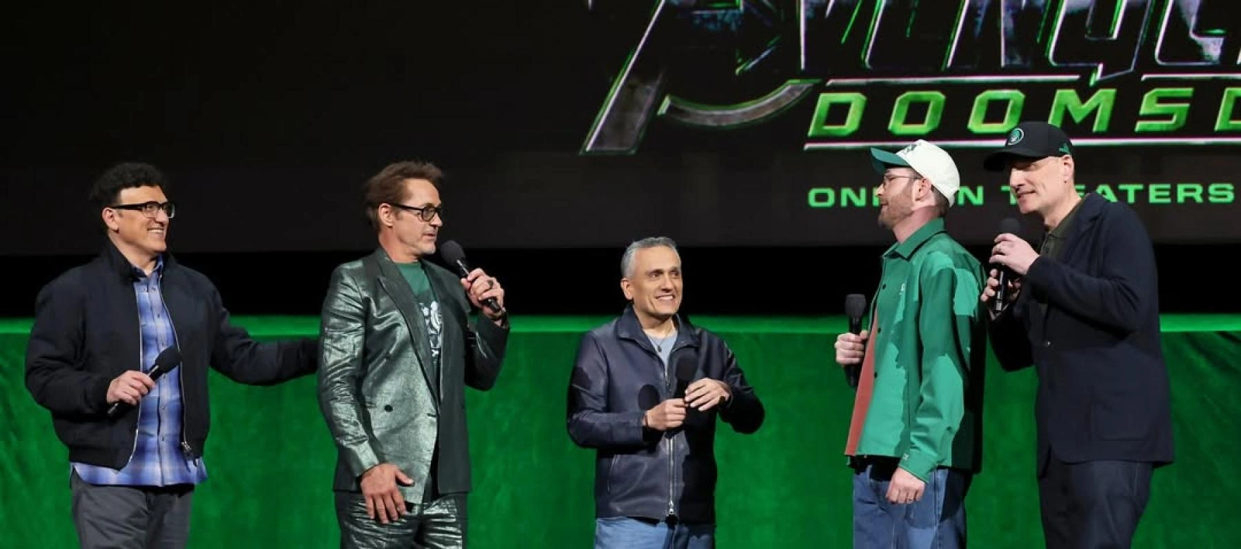 روبرت داوني جونيور و كريس إيفانز - CinemaCon